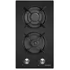 Image de OCEATG2VB - Table de cuisson au gaz - 2 plaques de cuisson - largeur : 29 cm - profondeur : 52 cm - noir