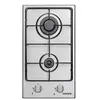 Image de OCEATG2IX - Table de cuisson au gaz - 2 plaques de cuisson - largeur : 29 cm - profondeur : 51 cm - inox