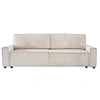 Image de Canape droit PALOZI SOFA 3 places en velours beige 102 x 245 x 88 cm