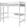 Image de Lit mezzanine 198 x 101 x 172 cm en bois de couleur blanc