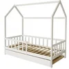 Image de Lit enfant aventurier 197.5 x 98 x 191 cm en bois de couleur blanc