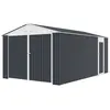Image de Garage métal "Houston" 15,36 m² - Anthracite