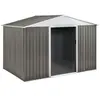 Image de Abri de jardin métal "Dallas" - 4,07 m² - Taupe