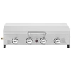 Image de Plancha gaz 4 bruleurs avec couvercle "Fasto" - 10 kw - Gris
