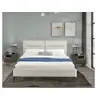 Image de Lit double en tissu design "Moritz" - 180 x 200 cm - Beige