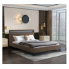 Image de Lit LED "Maria" - 140 x 190 cm - Taupe