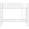 Image de Lit superpose 200 x 97.5 x 165 cm en metal de couleur blanc