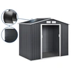 Image de Abri de jardin métal - "Vegas" - 5.29 m² avec panneaux solaires - Gris