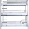 Image de Lit superposé en métal triple HAVIN - 90 x 190 cm - Gris