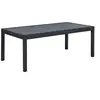 Image de Table jardin en aluminium extensible "Lagos" - 200/320 x 105 x 76 cm - Noir