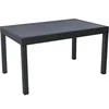 Image de Table de jardin en aluminium extensible "Lagos" - 140/280 x 90 x 76 cm - Noir