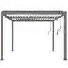Image de Pergola bioclimatique "Windsor" - 3 x 4 m - Taupe