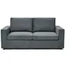 Image de Canapé convertible express en tissu "Elena" - 3 places - Couchage 140 cm - Gris