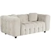 Image de Canape dangle droit fixe vendome 2 places en tissu chenille beige