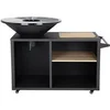 Image de Barbecue plancha brasero à charbon et bois "Maréchal" - Ø 81 cm - Noir