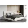Image de Lit double avec coffre en velours "Chamonix" - 160 x 200 cm - Beige