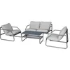 Image de Ensembles canapes. fauteuils et tables de jardin GENERIQUE 4 pieces metal 82 x 66 x 62 cm 4 personnes