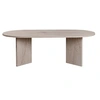 Image de Table basse en bois "Sable" - 60 x 119 x 40 cm - Travertin