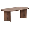 Image de Table basse en bois "Sable" - 60 x 119 x 40 cm - Noyer
