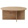 Image de Table basse en bois "Soleil" - 90 x 90 x 40 cm - Chêne Saphir