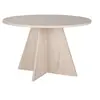 Image de Table à manger en bois "Virella" - 120 x 120 x 75 cm - Travertin