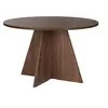 Image de Table à manger en bois "Virella" - 120 x 120 x 75 cm - Noyer