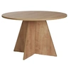 Image de Table à manger en bois "Virella" - 120 x 120 x 75 cm - Chêne Saphir