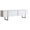 Image de Meuble TV en bois "Luxe" - 180 x 30 x 50 cm - Or blanc