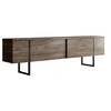 Image de Meuble TV en bois "Luxe" - 180 x 30 x 50 cm - NoyerNoir
