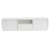 Image de Meuble TV en bois "Vanguard" - 160 x 29 x 42 cm - Blanc naturel