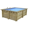 Image de Piscine bois rectangle " Maldives " - 3.20 x 3.20 x 1.24 m