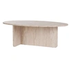 Image de Table basse en bois "Orba" - 120 x 65 x 40 cm - Travertin
