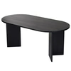 Image de Table à manger en bois "Sablin" - 180 x 89 x 75 cm - Bois Noir
