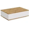 Image de Table basse en bois "FR14" - 90 x 60 x 28 cm - Pin atlantiqueBlanc
