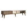 Image de Meuble TV en bois "Milan" - 180 x 35 x 40 cm - NoyerBlanc