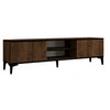 Image de Meuble TV en bois "Erem" - 180 x 40 x 45 cm - NoyerNoir