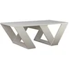 Image de Table basse en bois "Pipra" - 110 x 60 x 40 cm - Blanc