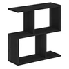 Image de Table basse en bois "Homemania" - 60 x 20 x 60 cm - Bois Noir