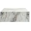 Image de Table basse en bois "Prizma" - 90 x 90 x 35 cm - Marbre Freesia