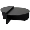 Image de Table basse en bois "Orion" - 90 x 60 x 30 cm - Bois Noir