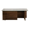 Image de Table basse en bois "Vetrino" - 105 x 65 x 40 cm - Noyer