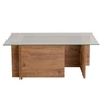 Image de Table basse en bois "Vetrino" - 105 x 65 x 40 cm - Pin atlantique