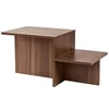 Image de Table basse en bois "Harmony" - 80 x 40 x 40 cm - Noyer