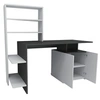Image de Bureau en bois "Melis " - 146 x 60 x 128 cm - Blanc Anthracite