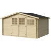 Image de Abri de jardin en bois "Clairval" - 416 x 301 x 218 cm - 12.53 m² - 28 mm