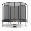 Image de Trampoline Semi-Pro 10FT / 305cm Noir avec Filet de sécurité, Tapis de saut, Coussin de protection, Echelle