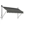 Image de Store banne 250x150 cm avec éclairage led et manivelle - Gris