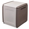 Image de Coffre de rangement 130L Beige/Taupe 54 x 53 x H57cm Poignées de transport polypropylène