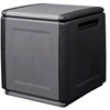 Image de Coffre de rangement 130L Gris/Noir 54 x 53 x H57cm Poignées de transport polypropylène