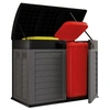 Image de Cache Poubelles 2 portes Gris - Tri sélectif Extérieur - Abri Poubelle Design pour Terrasse et Jardin 1500L